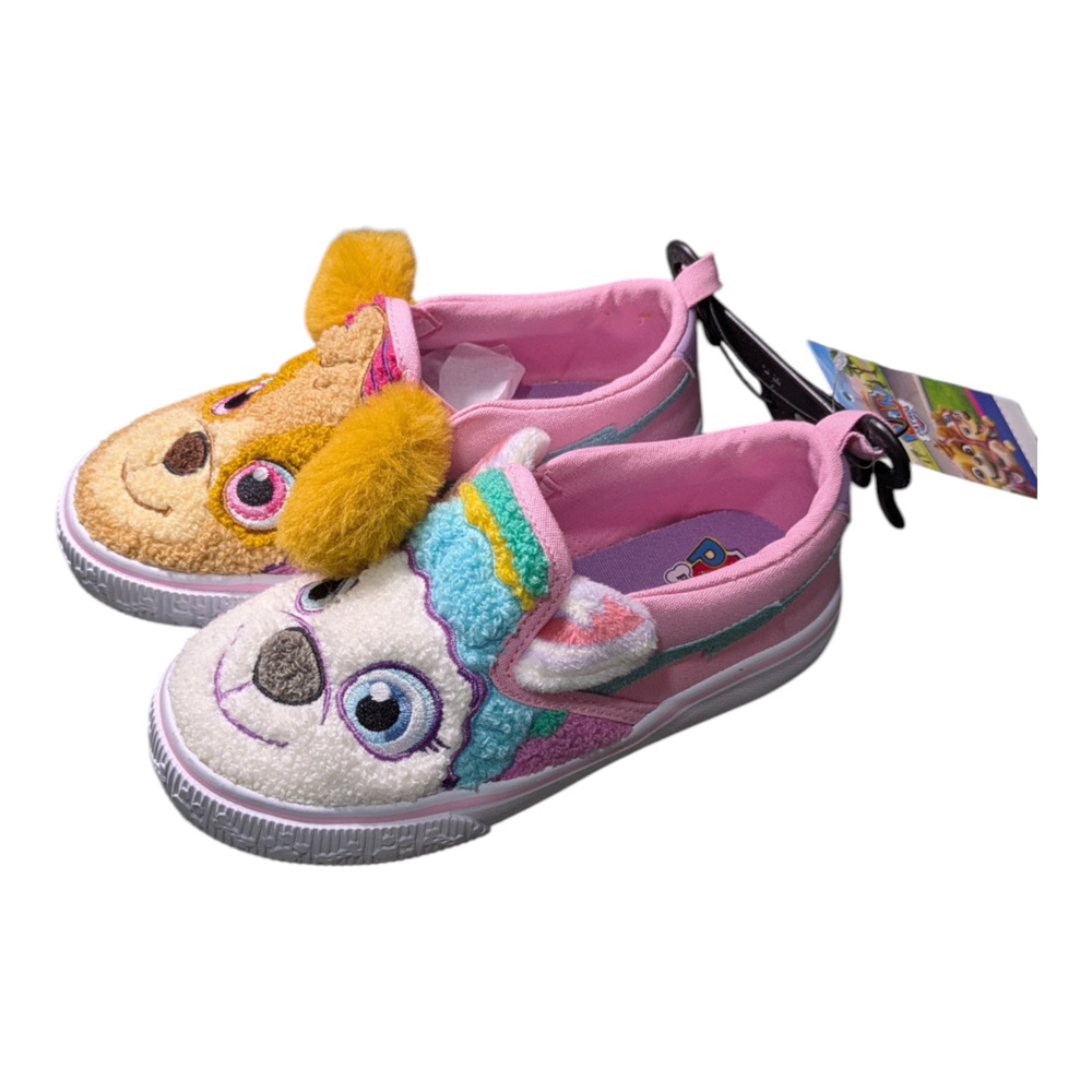 Paw Patrol Skye & Everest Toddlers' Sneakers Fuzzy 3D Ears Size 10 NWT